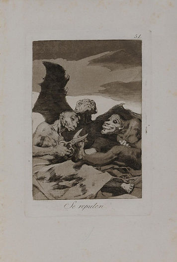 Καλλωπίζονται (1803), Από τη σειρά "Τα Καπρίτσια" ("Los Caprichos") | nationalgallery.gr